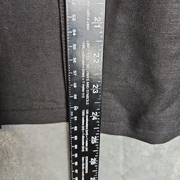 Jennifer Eden sz 14 Cutout Jacket linen rayon cardigan long sleeve Black - Picture 6 of 10